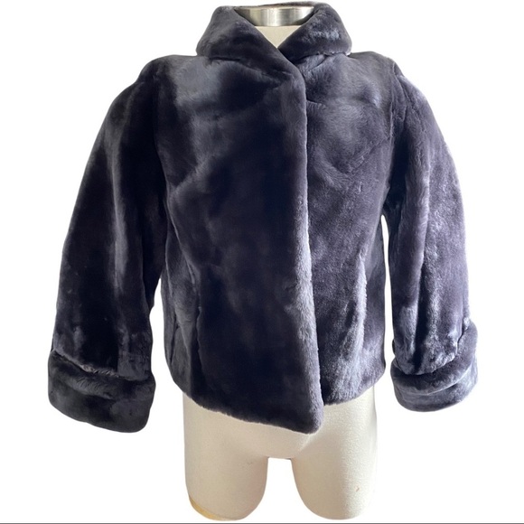 Vintage ‘60s John Brown USA Women Smoky Grey Heavy Warm Cozy Luxe Fur Coat Large - Picture 1 of 13